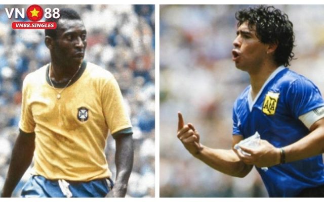 Pelé và Maradona: Cuộc tranh luận lịch sử về vẻ đẹp của bóng đá.