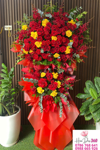 hoa mừng khai trương