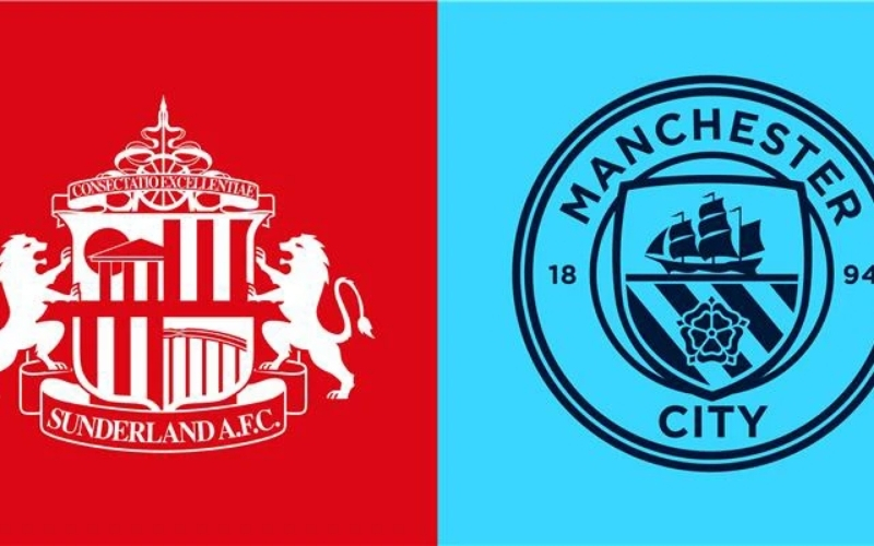 Số liệu thống kê về Sunderland gặp Man City